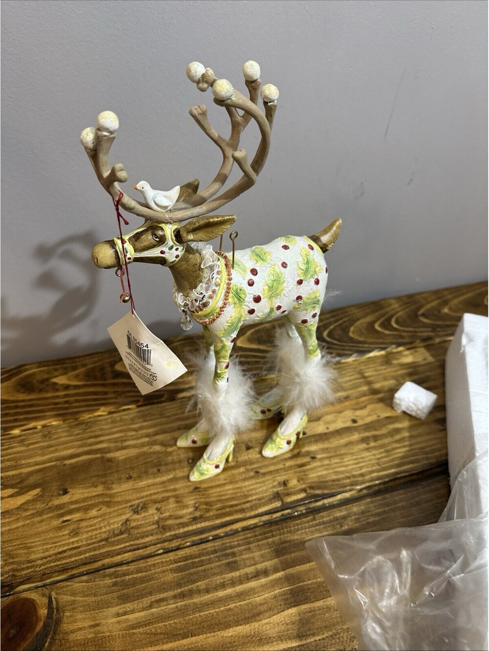 Mackenzie Childs Patience Brewster 11.5” Dash Away Vixen Reindeer Figurine